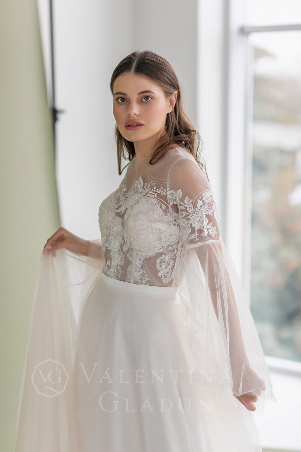 Ажурное свадебное платье Лилль от Гладун