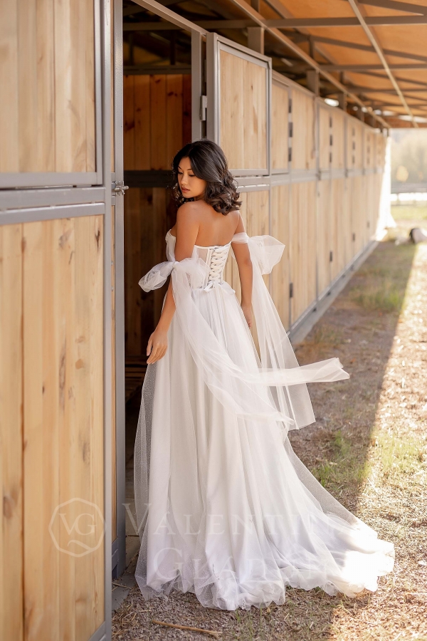 Платье свадебное с бельевым корсетом Стелла
