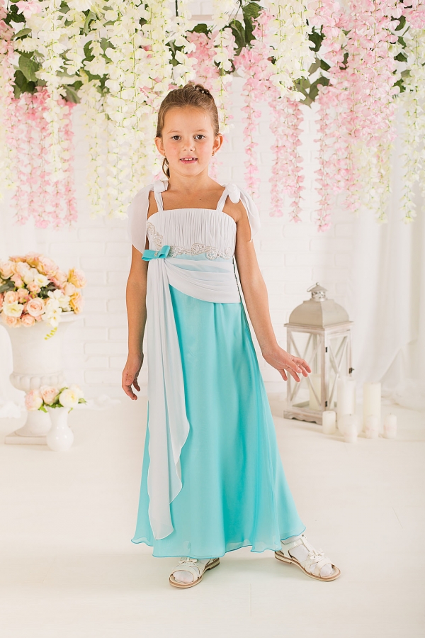 Шифоновое двухцветное платье для девочки Agness Little