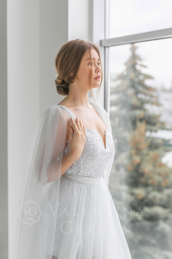 Байонна платье свадебное 2021 со съемной юбкой