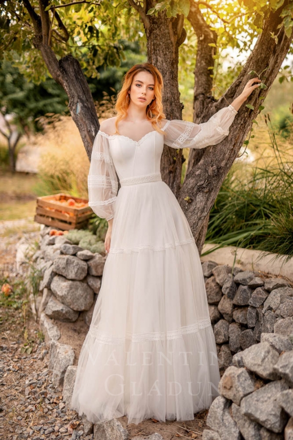 Свадебное платье А-силуэта Тулуза 2021