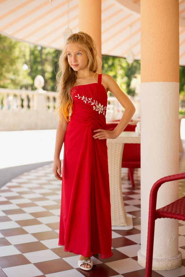 Легкое шифоновое платье для девочки Aurora