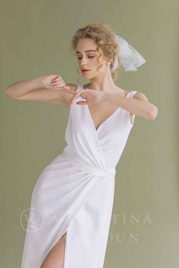 Agen платье сарафан белое свадебное для лета