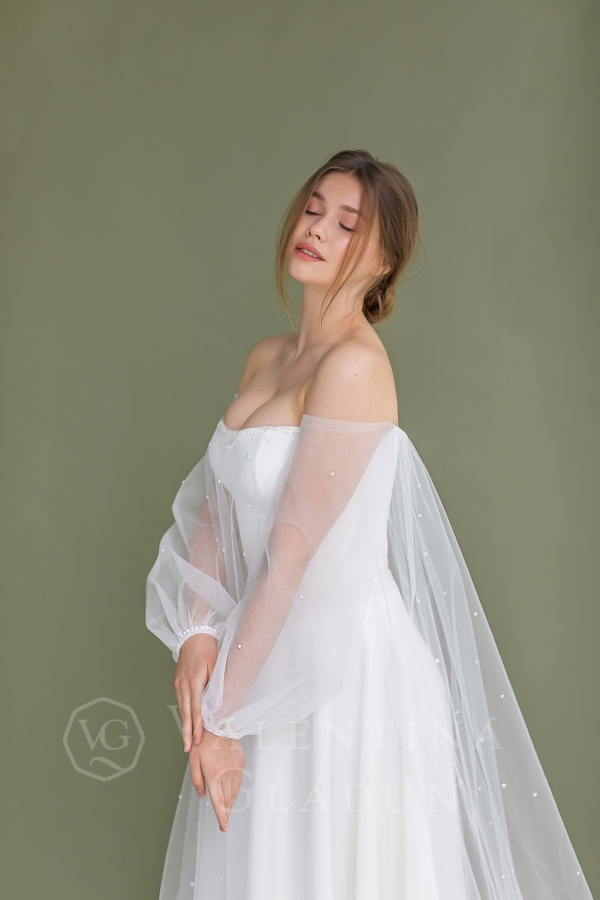 свадебное платье 2021 с длинными рукавами