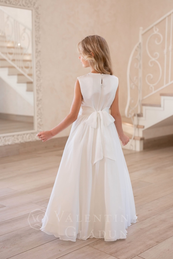 Sylvia от Гладун нарядное платье в пол белого цвета для девочки